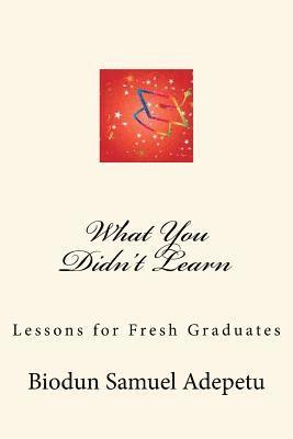 What You Didn't Learn 1