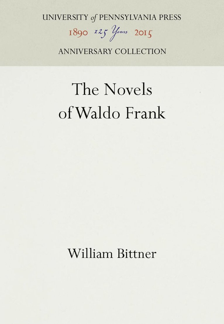 Novels of Waldo Frank