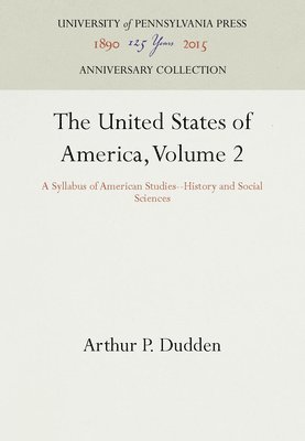 bokomslag The United States of America, Volume 2