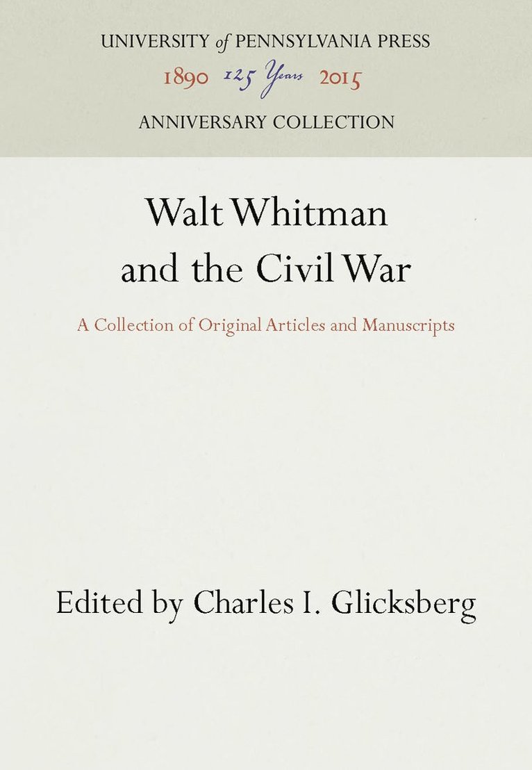 Walt Whitman and the Civil War