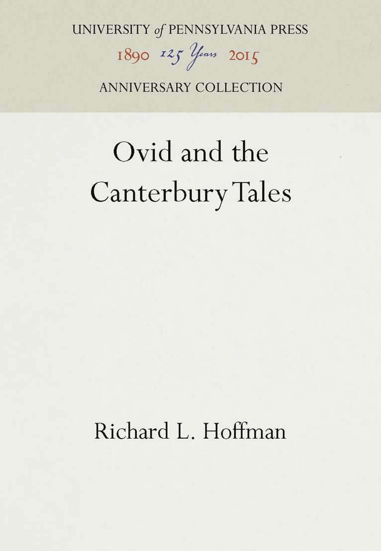 Ovid and the Canterbury Tales 1