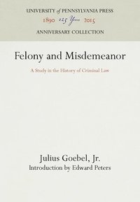 bokomslag Felony and Misdemeanor