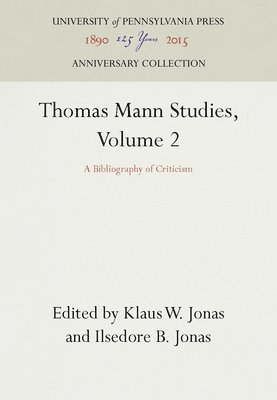 bokomslag Thomas Mann Studies, Volume 2