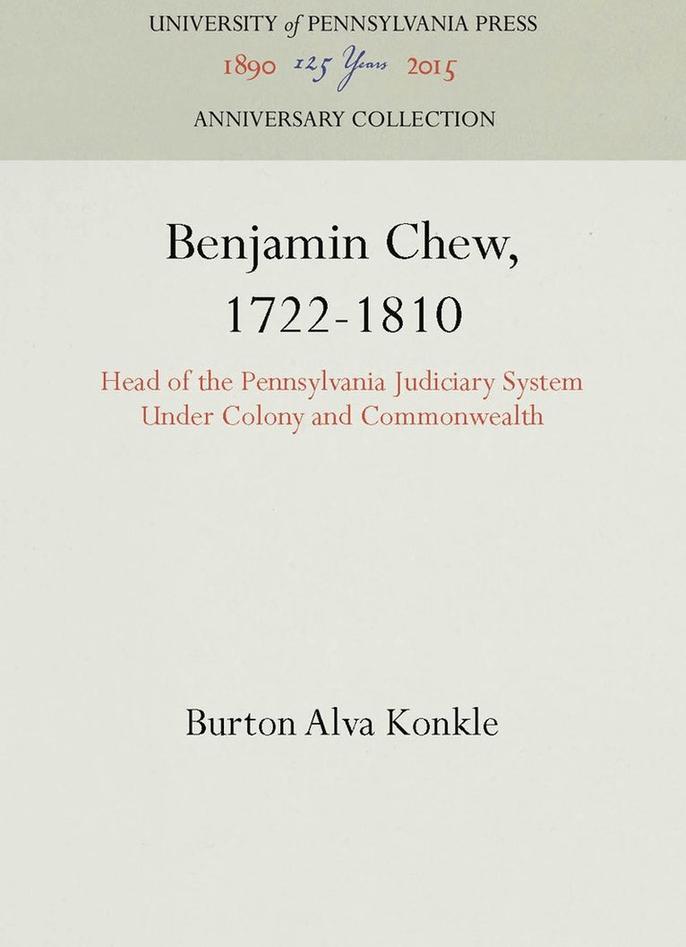 Benjamin Chew, 1722-1810 1