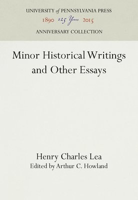 Minor Historical Writings and Other Essays 1