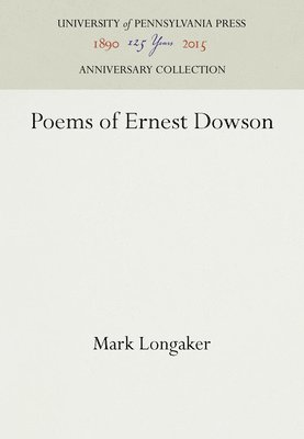 bokomslag Poems of Ernest Dowson