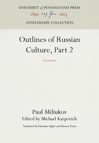 bokomslag Outlines of Russian Culture, Part 2