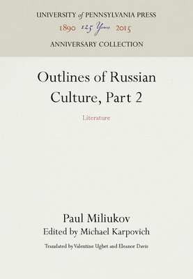 bokomslag Outlines of Russian Culture, Part 2