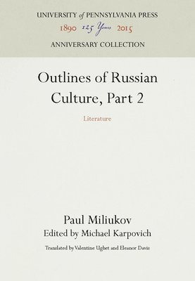 Outlines of Russian Culture, Part 2