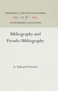 bokomslag Bibliography and Pseudo-Bibliography