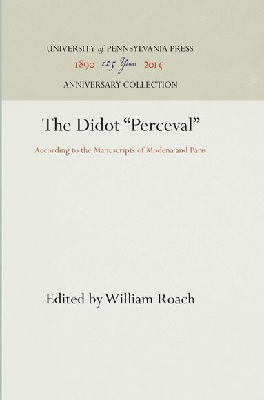 William Roach - Didot "Perceval", Inbunden
