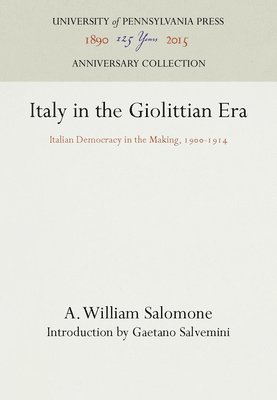bokomslag Italy in the Giolittian Era