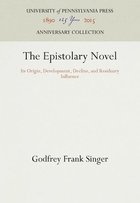 The Epistolary Novel 1