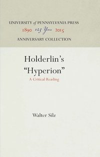 bokomslag Hlderlin's &quot;Hyperion&quot;