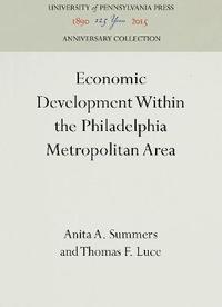 bokomslag Economic Development Within the Philadelphia Metropolitan Area