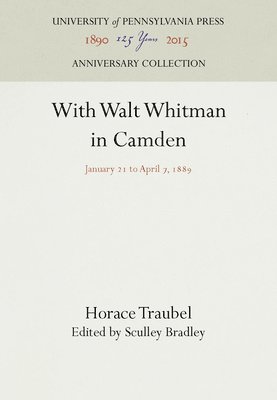 bokomslag With Walt Whitman in Camden