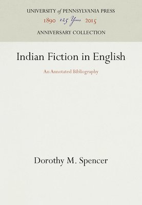 bokomslag Indian Fiction in English