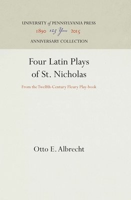 Four Latin Plays of St. Nicholas 1