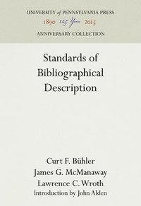 bokomslag Standards of Bibliographical Description