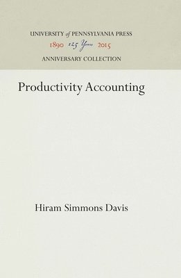 bokomslag Productivity Accounting