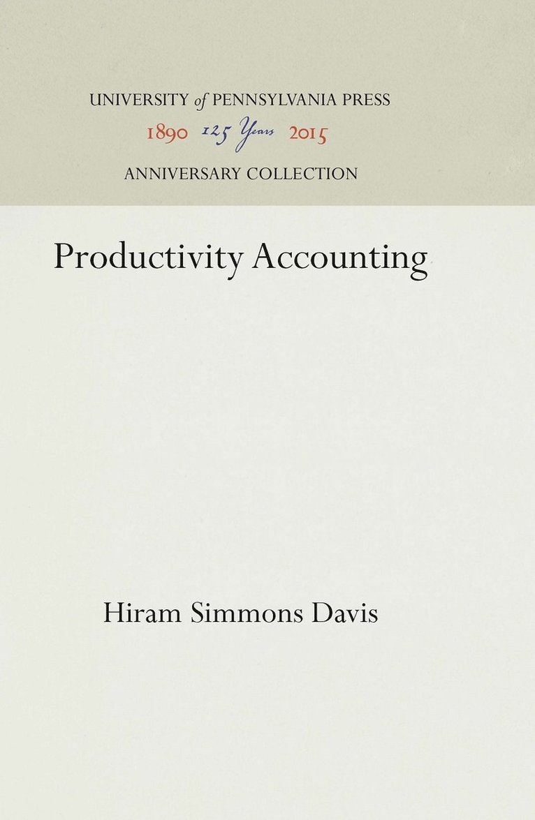 Productivity Accounting
