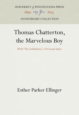 Thomas Chatterton, the Marvelous Boy 1