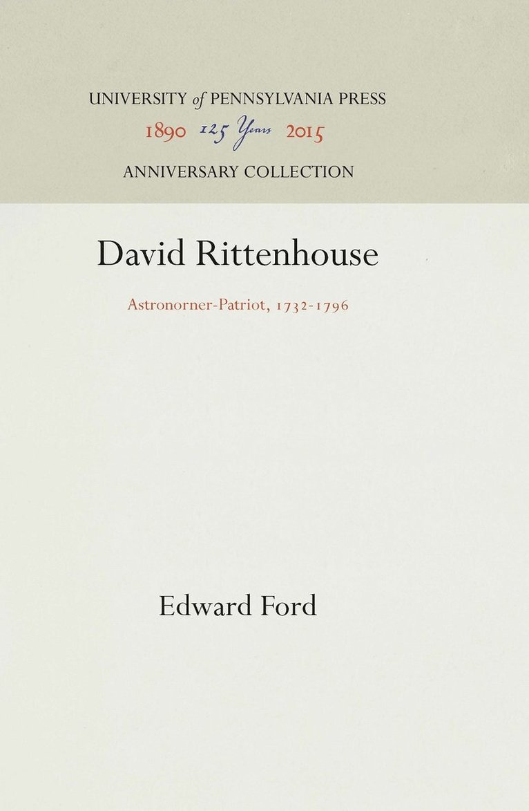 Edward Ford - David Rittenhouse, Inbunden