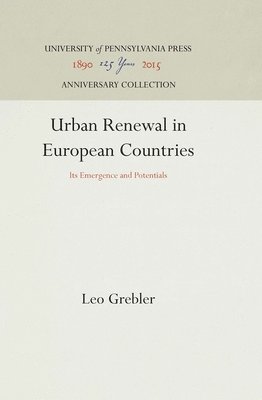 bokomslag Urban Renewal in European Countries