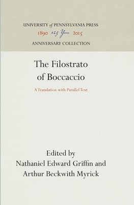bokomslag Filostrato of Boccaccio