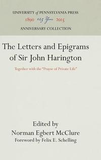 bokomslag The Letters and Epigrams of Sir John Harington