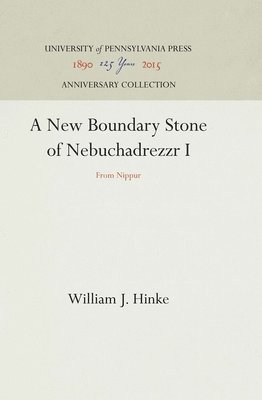 A New Boundary Stone of Nebuchadrezzr I 1