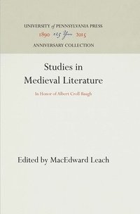 bokomslag Studies in Medieval Literature