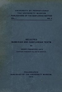 bokomslag Selected Sumerian and Babylonian Texts