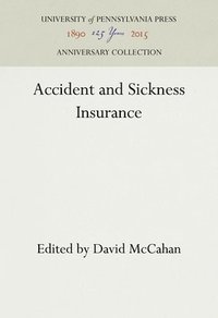 bokomslag Accident and Sickness Insurance