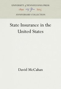 bokomslag State Insurance in the United States