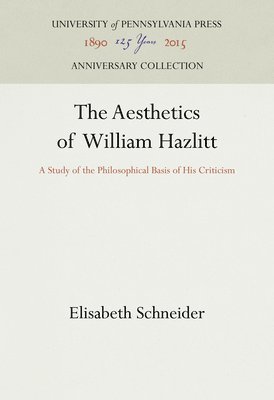 Aesthetics of William Hazlitt