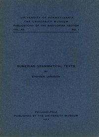 bokomslag Sumerian Grammatical Texts