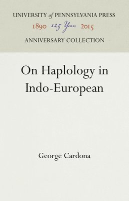 bokomslag On Haplology in Indo-European