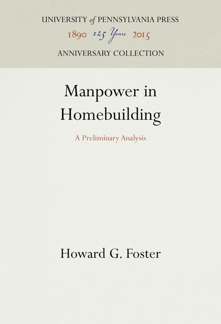 Manpower in Homebuilding 1