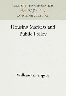 Housing Markets and Public Policy 1