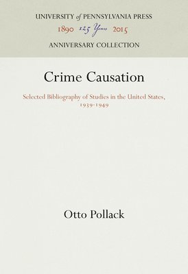 bokomslag Crime Causation