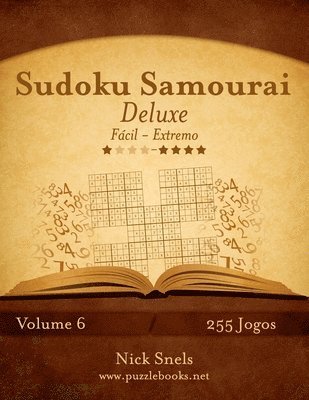 Sudoku Samurai Deluxe - Facil ao Extremo - Volume 6 - 255 Jogos 1