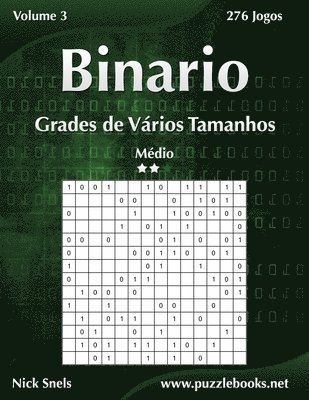 Binario Grades de Varios Tamanhos - Medio - Volume 3 - 276 Jogos 1