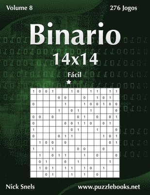 bokomslag Binario 14x14 - Fcil - Volume 8 - 276 Jogos