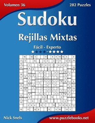 Sudoku Rejillas Mixtas - De Facil a Experto - Volumen 36 - 282 Puzzles 1