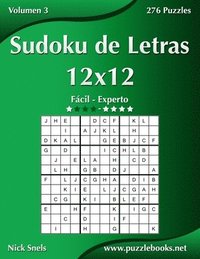 bokomslag Sudoku de Letras 12x12 - De Fcil a Experto - Volumen 3 - 276 Puzzles