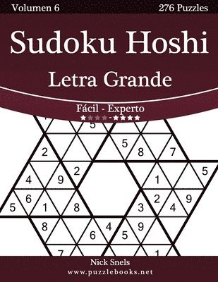 bokomslag Sudoku Hoshi Impresiones con Letra Grande - De Fácil a Experto - Volumen 6 - 276 Puzzles