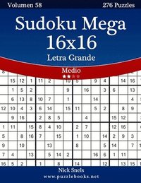 bokomslag Sudoku Mega 16x16 Impresiones con Letra Grande - Medio - Volumen 58 - 276 Puzzles