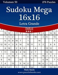 bokomslag Sudoku Mega 16x16 Impresiones con Letra Grande - Difícil - Volumen 59 - 276 Puzzles