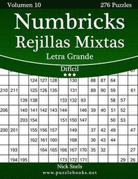 bokomslag Numbricks Rejillas Mixtas Impresiones con Letra Grande - Difícil - Volumen 10 - 276 Puzzles